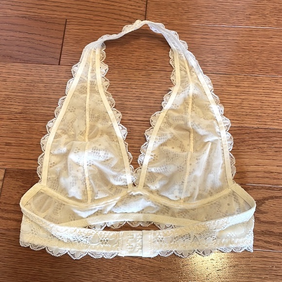 Intimately Free People Galloon Bralette White Lace Size Medium - Picture 2 of 4